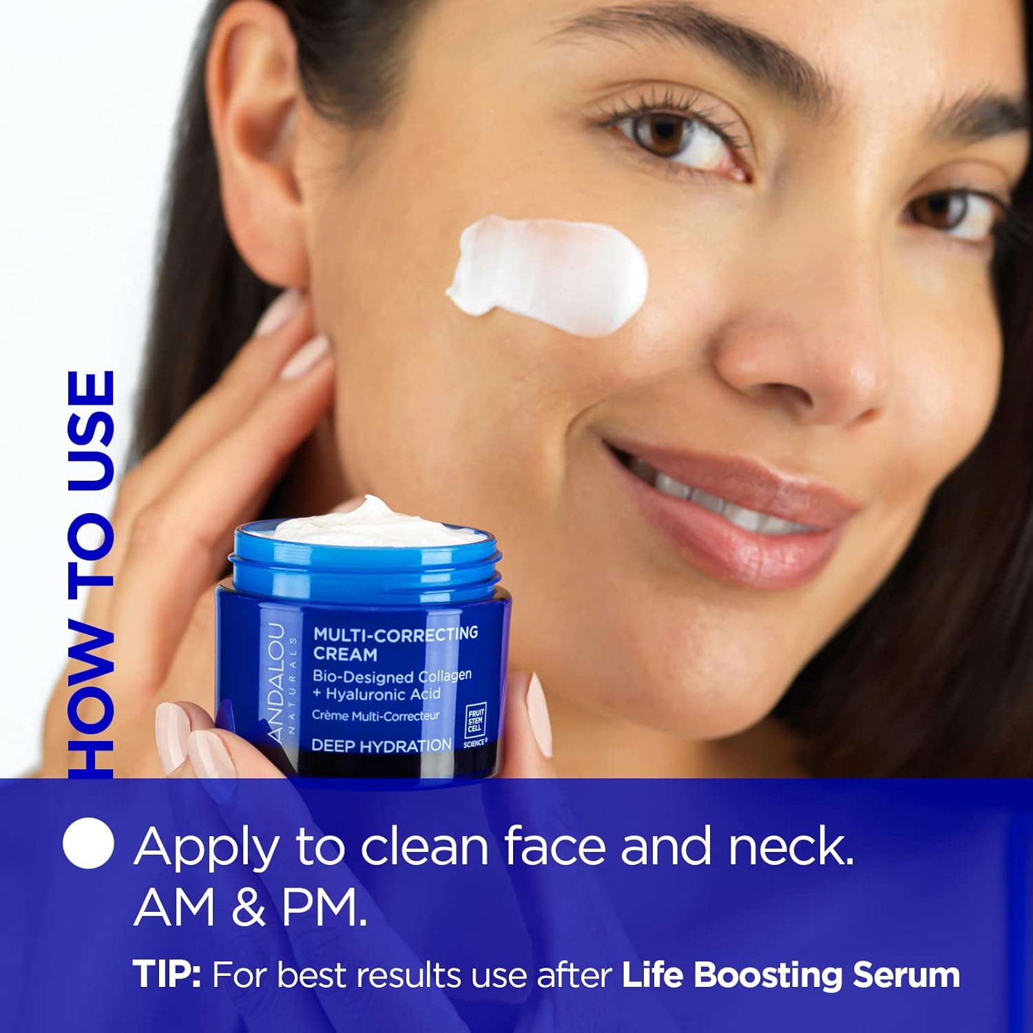 Andalou Naturals Face & Neck Correcting Cream, 1.7 FO.