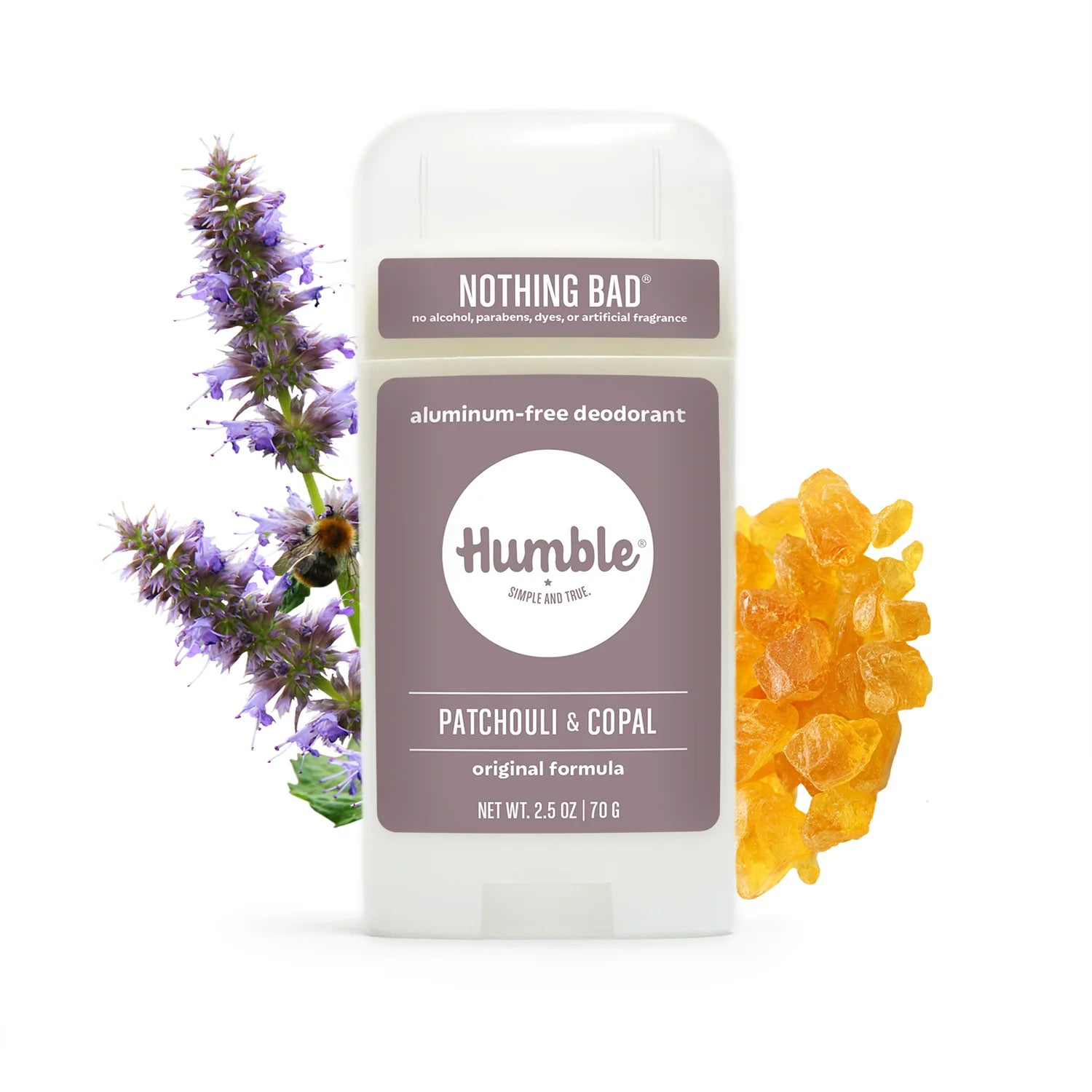 Humble All Natural Deodorant Original Patchouli & Copal 2.5oz