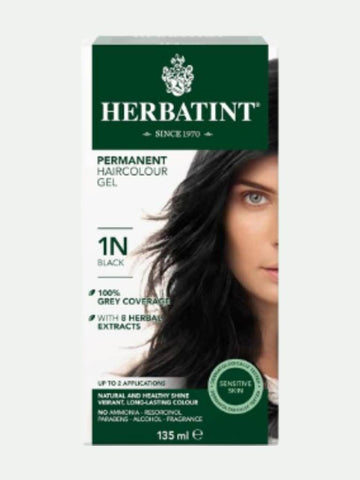 Herbatint 1N Permanent Hair Color Black, 4 oz.