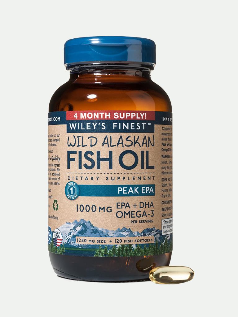 Wiley's Finest Wild Alaskan Fish Oil Peak EPA, 120 Softgels