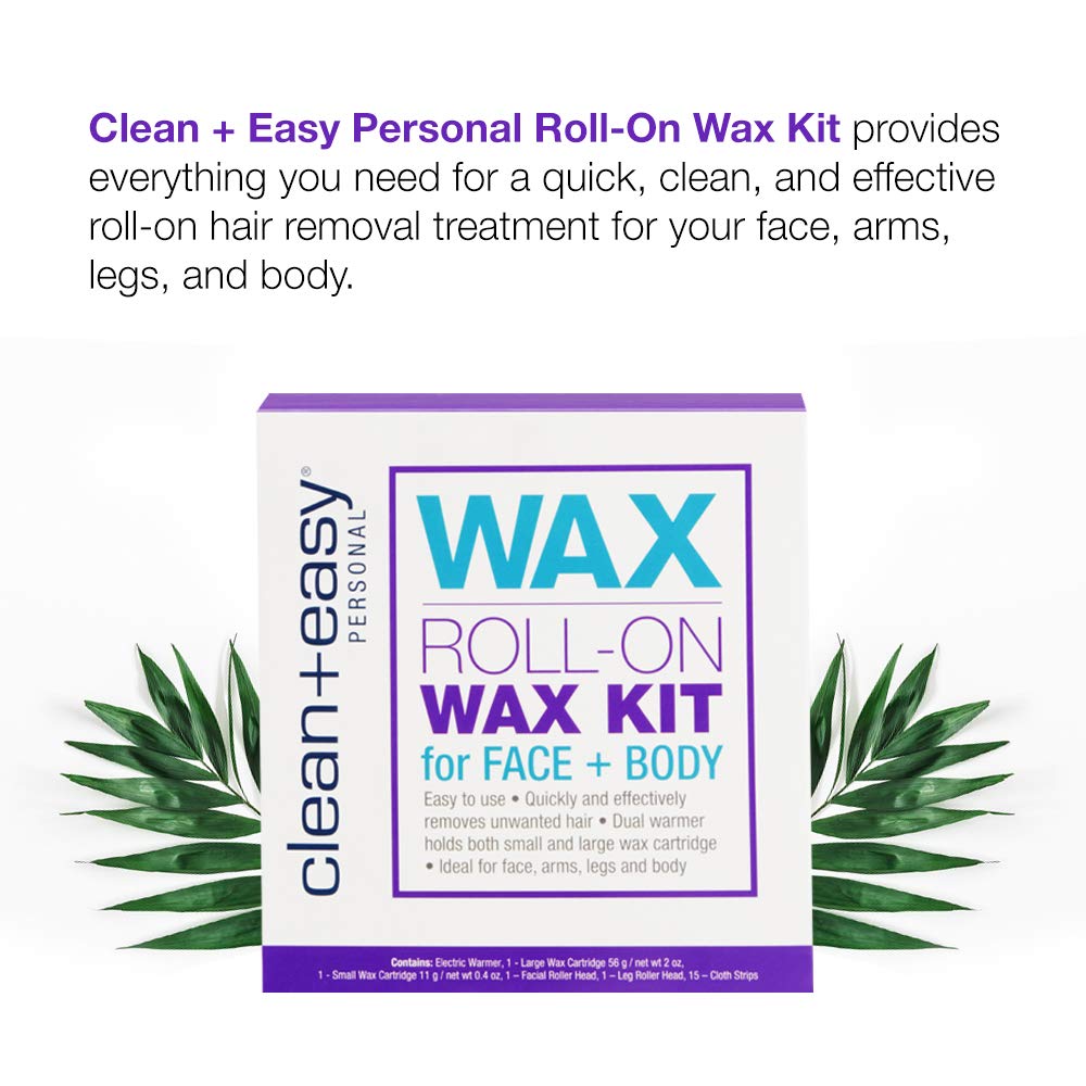 Clean & Easy Roll-On Wax Kit for Face & Body (120V)