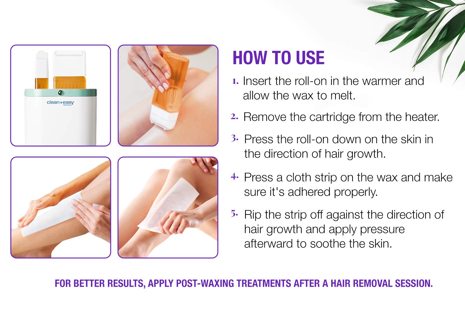Clean & Easy Roll-On Wax Kit for Face & Body (120V)