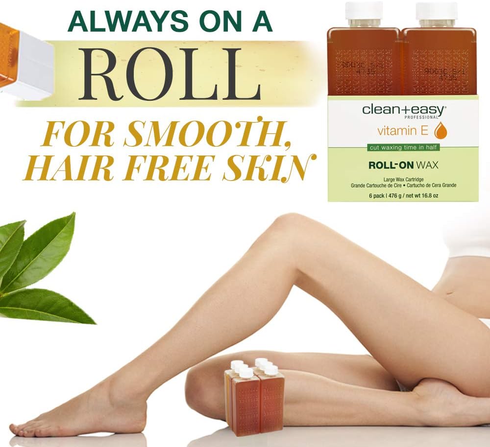 Clean & Easy Large Vitamin E Infused Wax Refill - 6 pack