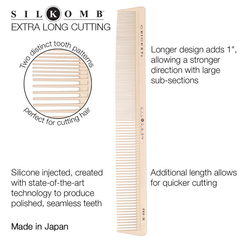 Cricket Pro 35 Silkomb Long All-purpose Cutting Comb