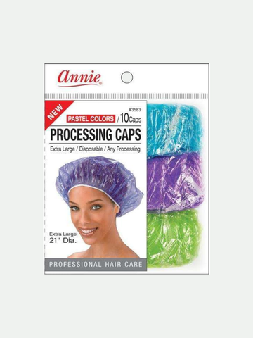 Annie #3583 Processing Cap 10 Ct X-large Pastel Assorted