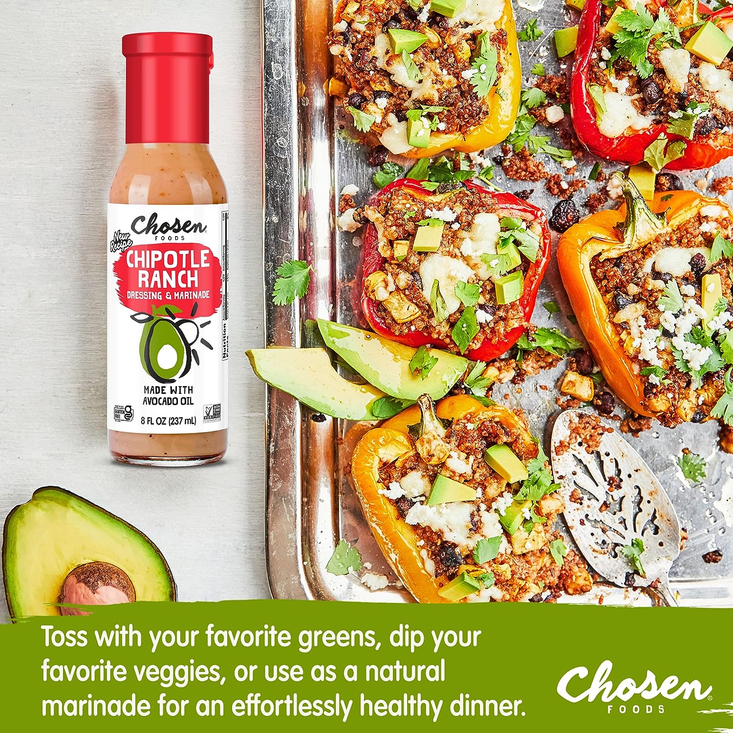Chosen Foods Dressing Marinade Chipotle Ranch, 8 oz.