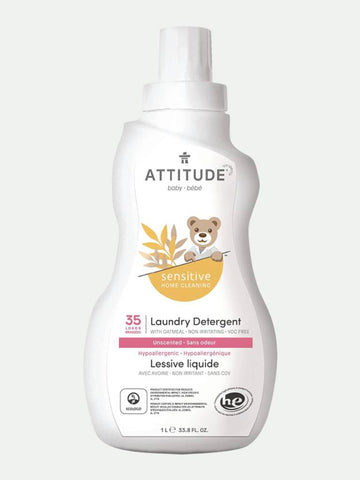 Attitude Baby Laundry Detergent Fragrance-Free 33.8 Fl. Oz.