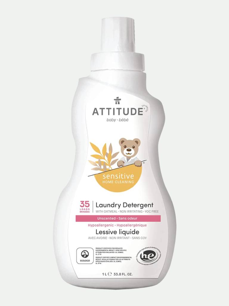 Attitude Baby Laundry Detergent Fragrance-Free 33.8 Fl. Oz.