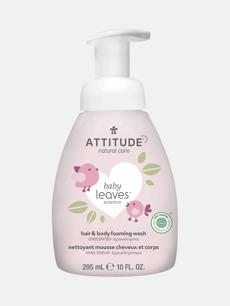 Attitude Baby Leaves 2-in-1 Foaming Wash Fragrance-free 8.4 oz