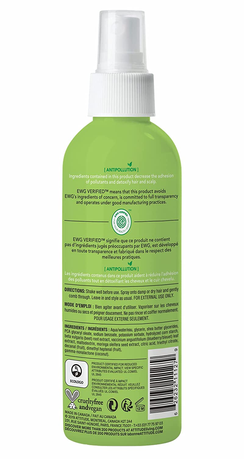 Attitude Little Leaves Hair Detangler Watermelon Coco 8.1 Oz
