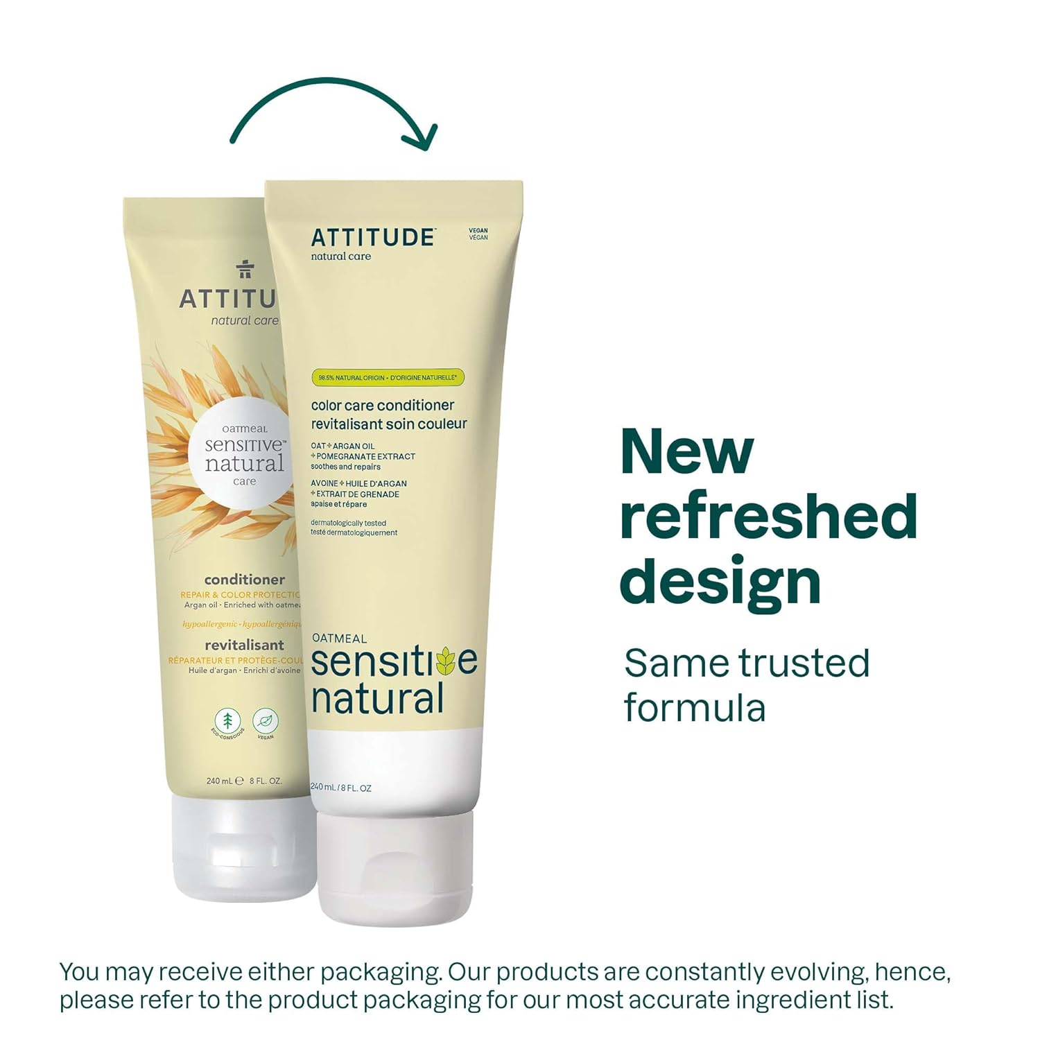 Attitude Conditioner Repair Color Protection Argan, 8.1 oz. Packaging