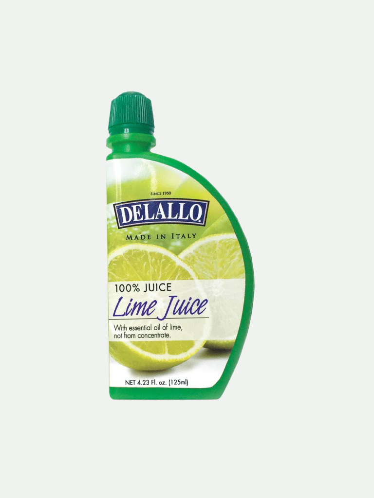 Delallo Juice Lime Slice, 4.23FO