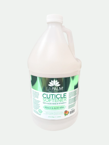 La Palm Cuticle Softener Peach and Aloe Vera, 1 Gallon
