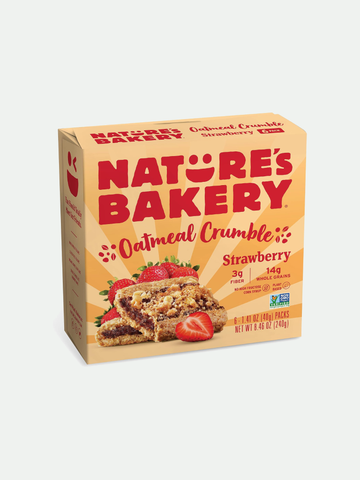 Natures Bakery Bar Oatmeal Crumble Strawberry, 8.46 oz.