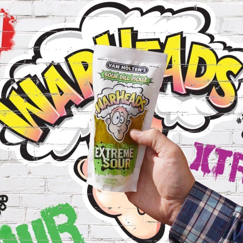 Van Holten Warheads Extreme Sour Dill Pickle In-A Pouch