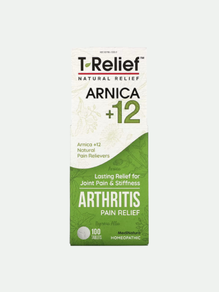 T-Relief Arthritis Arnica +12 for Soreness Stiffness Aches & Pains in Joints, 100 Tablets