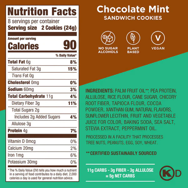 Catalina Crunch Cookie Sandwich Mint Chocolate, 6.8 oz.