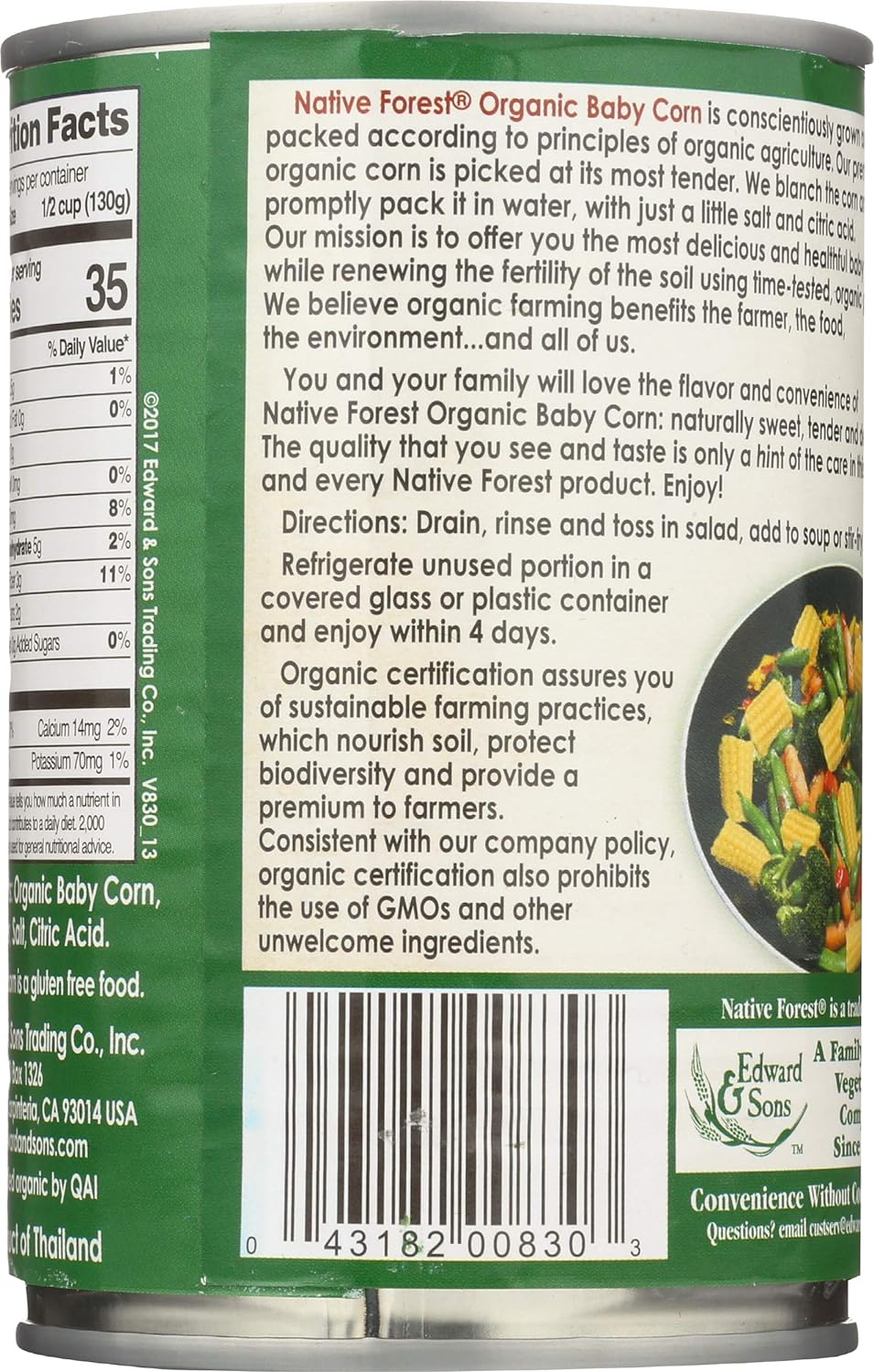 Native Forest Corn Cut Baby Organic, 14OZ
