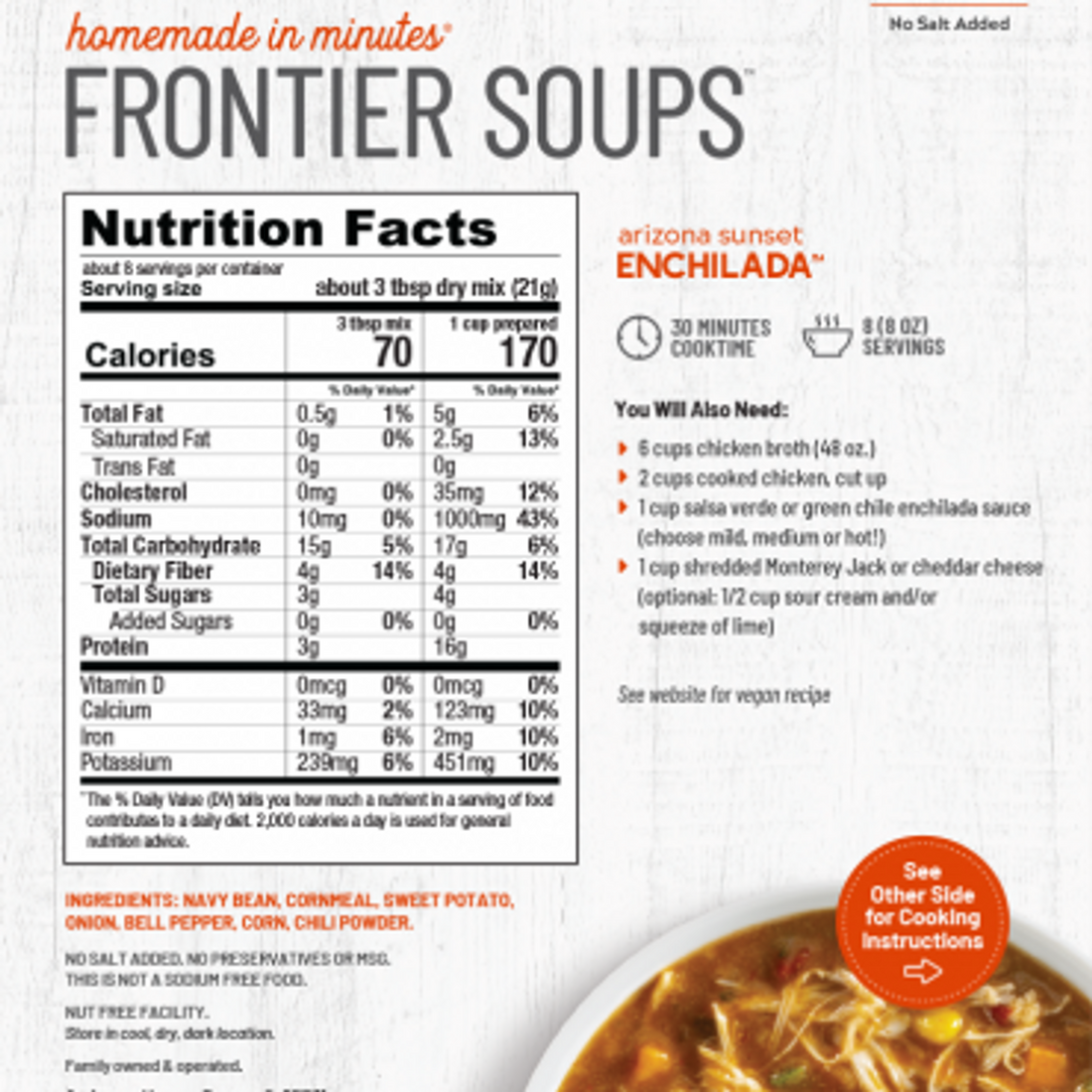 Frontier Soup Enchilada Arizona Sunset, 5.75 oz.