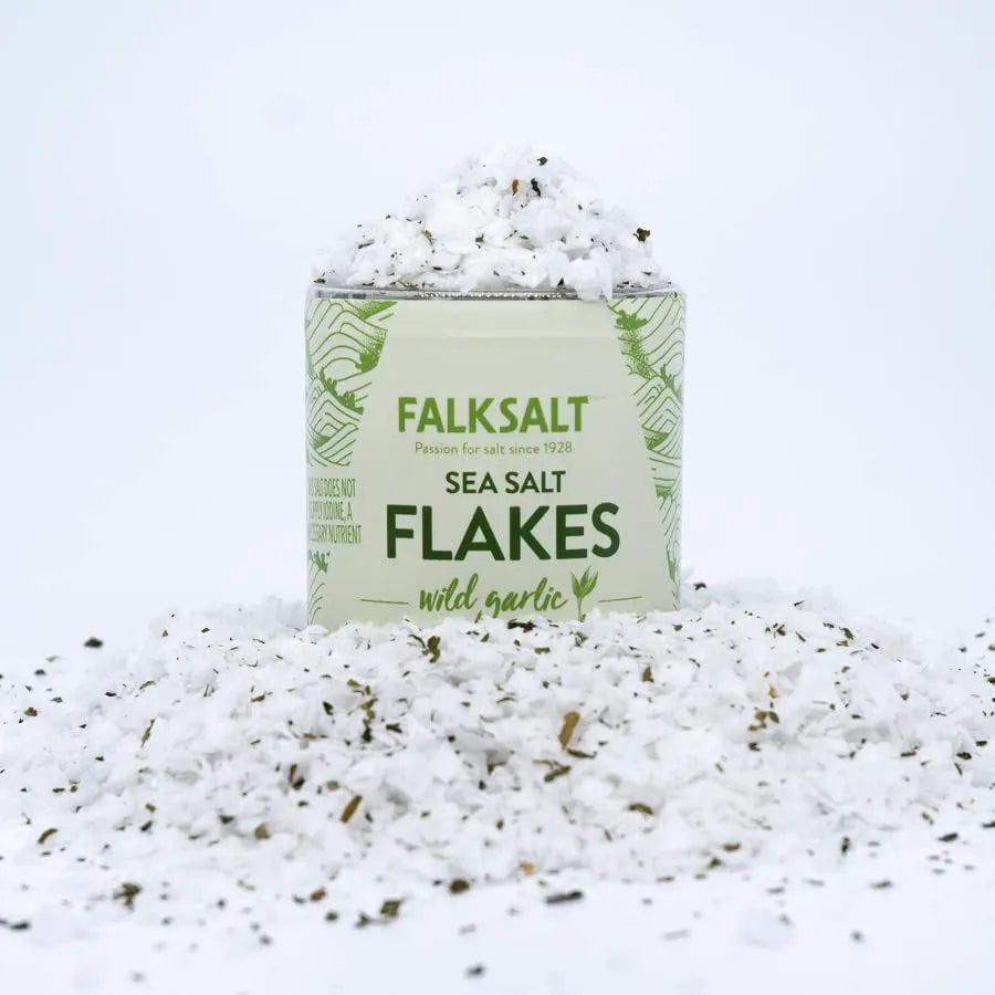 Falksalt Salt Flakes Wild Garlic, 2.47 oz.