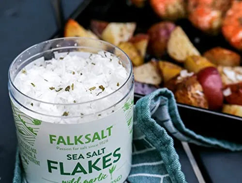 Falksalt Salt Flakes Wild Garlic, 2.47 oz.