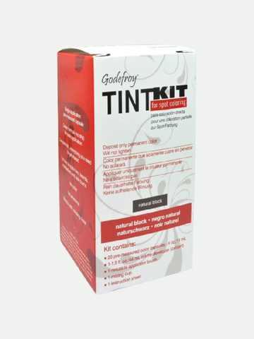 Godefroy Professional Hair Eyebrow Face Spot Coloring Tint Kit 20 Applications, Natural Black