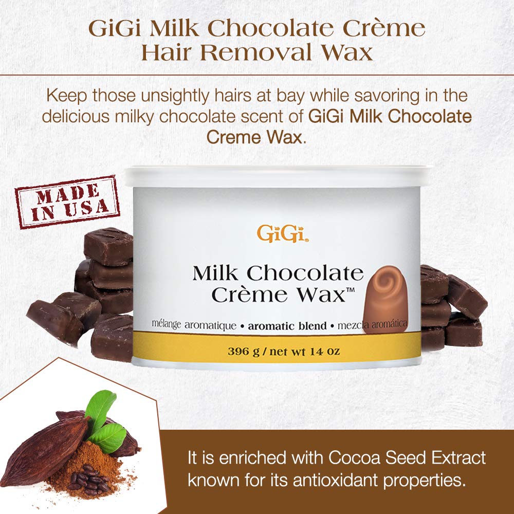 Gigi Chocolate Cream Wax, 14 oz.