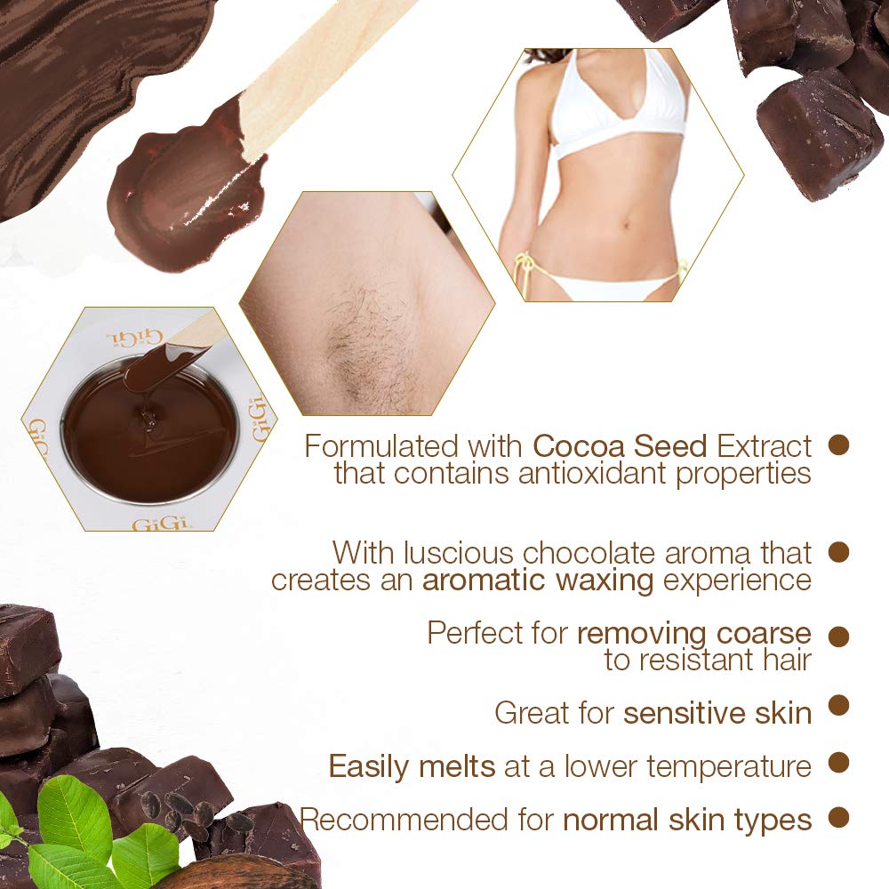 Gigi Chocolate Cream Wax, 14 oz.