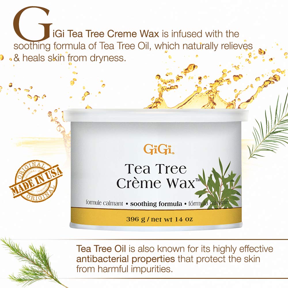 GiGi Tea Tree Cream Wax, 14 oz.