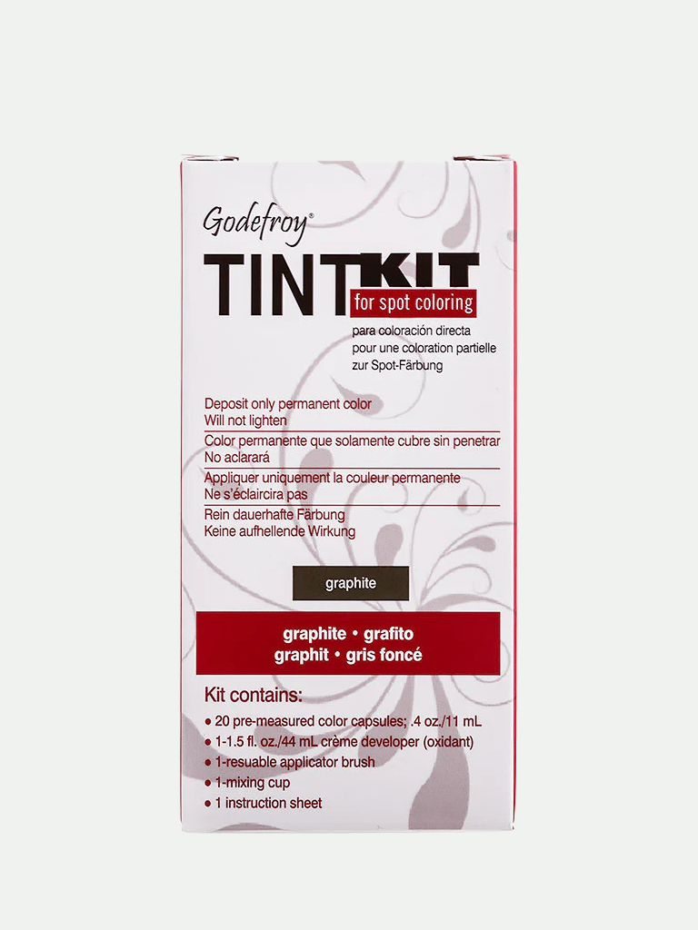 Godefroy Professional Hair Eyebrow Face Spot Coloring Tint Kit 20 Applications, Graphite