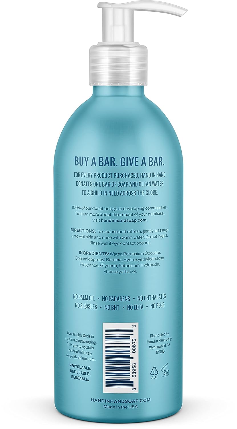 Hand In Hand Soap Liquid Sea Salt, 10 OZ.