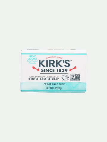 Kirk's Gentle Unscented Castile Bar Soap 4.0 oz