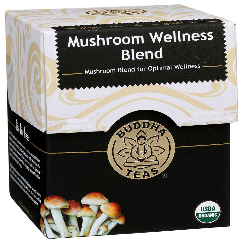 Buddha Teas Tea Mushroom Blend, 18 Tea Bags