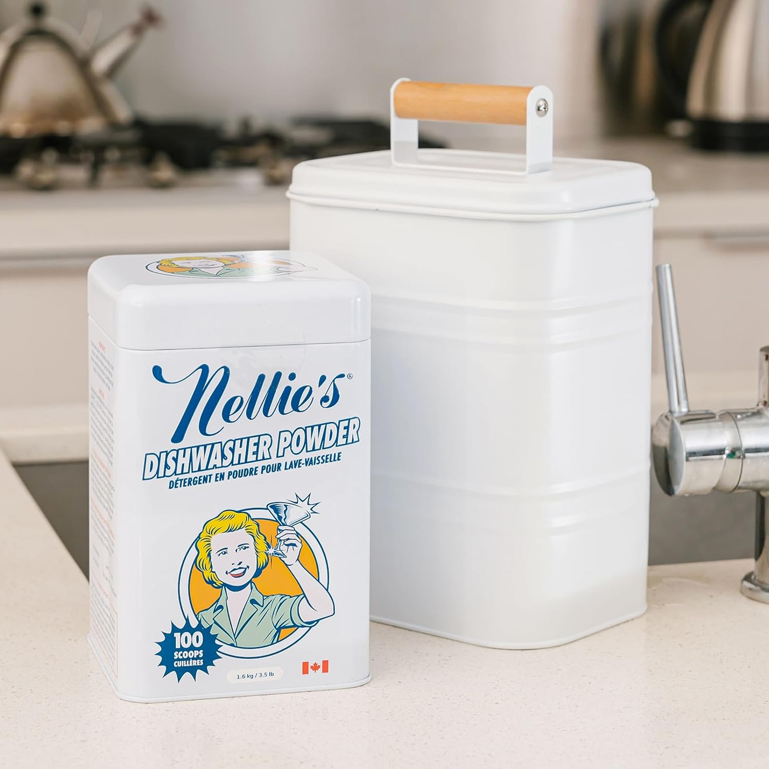 Nellie's All Natural Dishwasher Powder 100 Scoop, 3.5 LB.