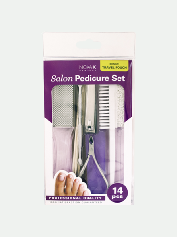 Nicka K Salon Pedicure Set 14 Pcs #tksn02