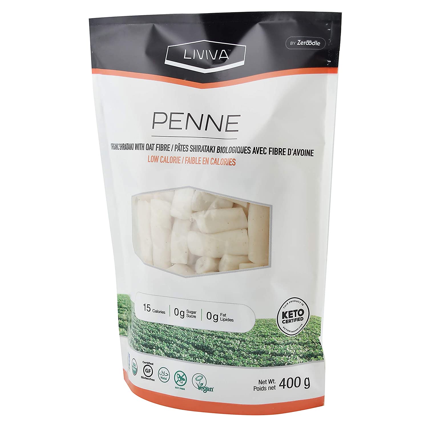 Liviva Pasta Shirataki Penne Oat, 14.11 oz.