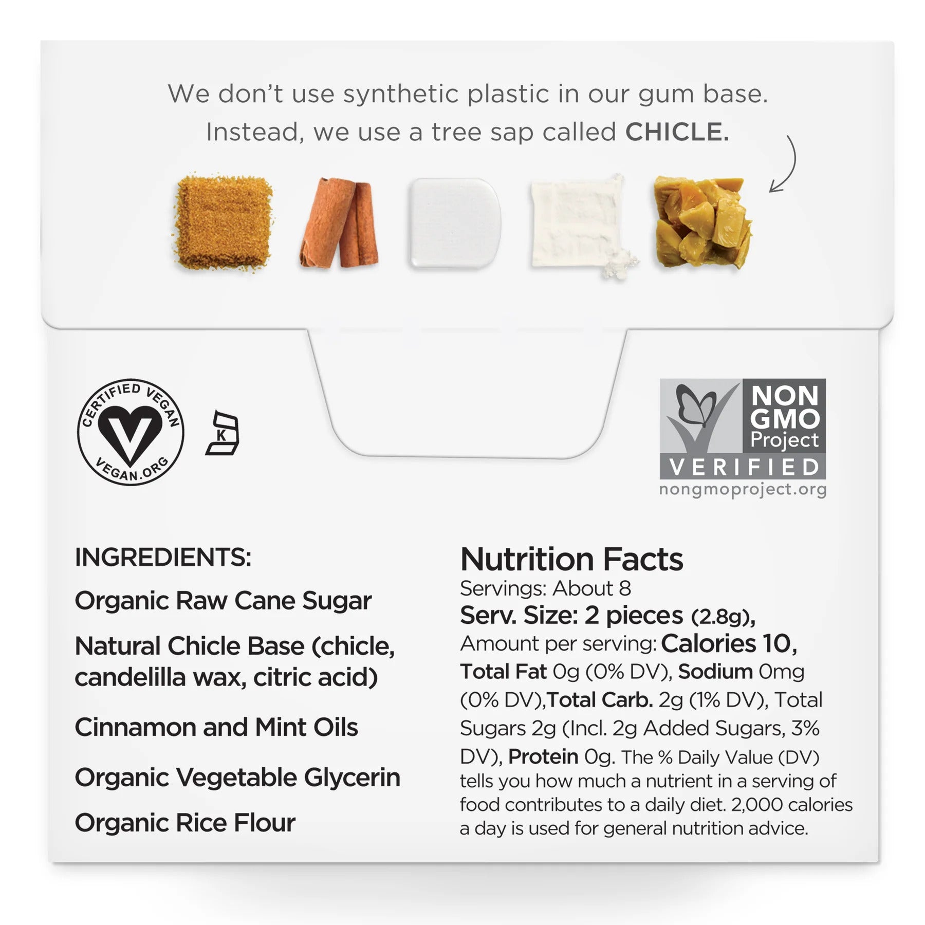 Simplygum Gum Cinnamon Natural, 15 PC.
