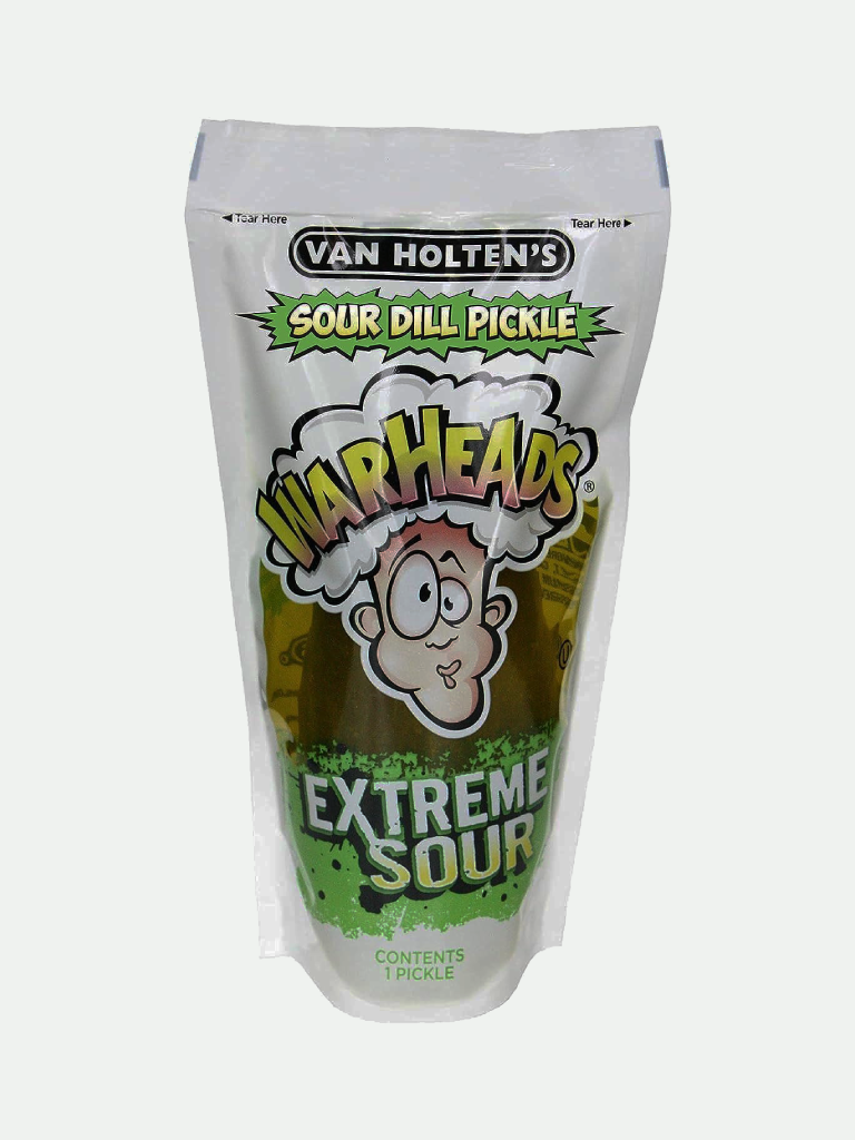 Van Holten Warheads Extreme Sour Dill Pickle In-A Pouch