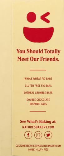 Natures Bakery Bar Oatmeal Crumble Strawberry, 8.46 oz. Side