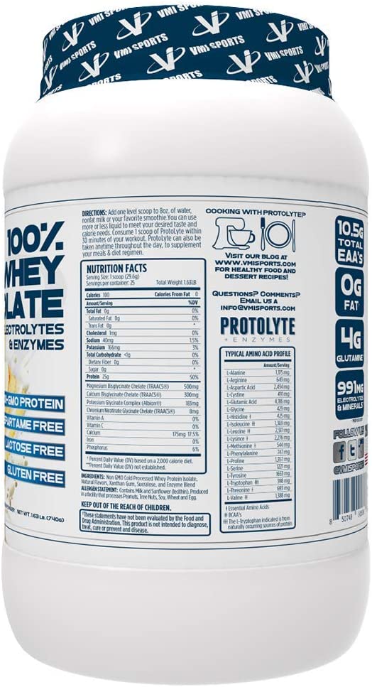 VMI Sports Isolate Protolyte Vanilla Cake Butter, 2.05 LB