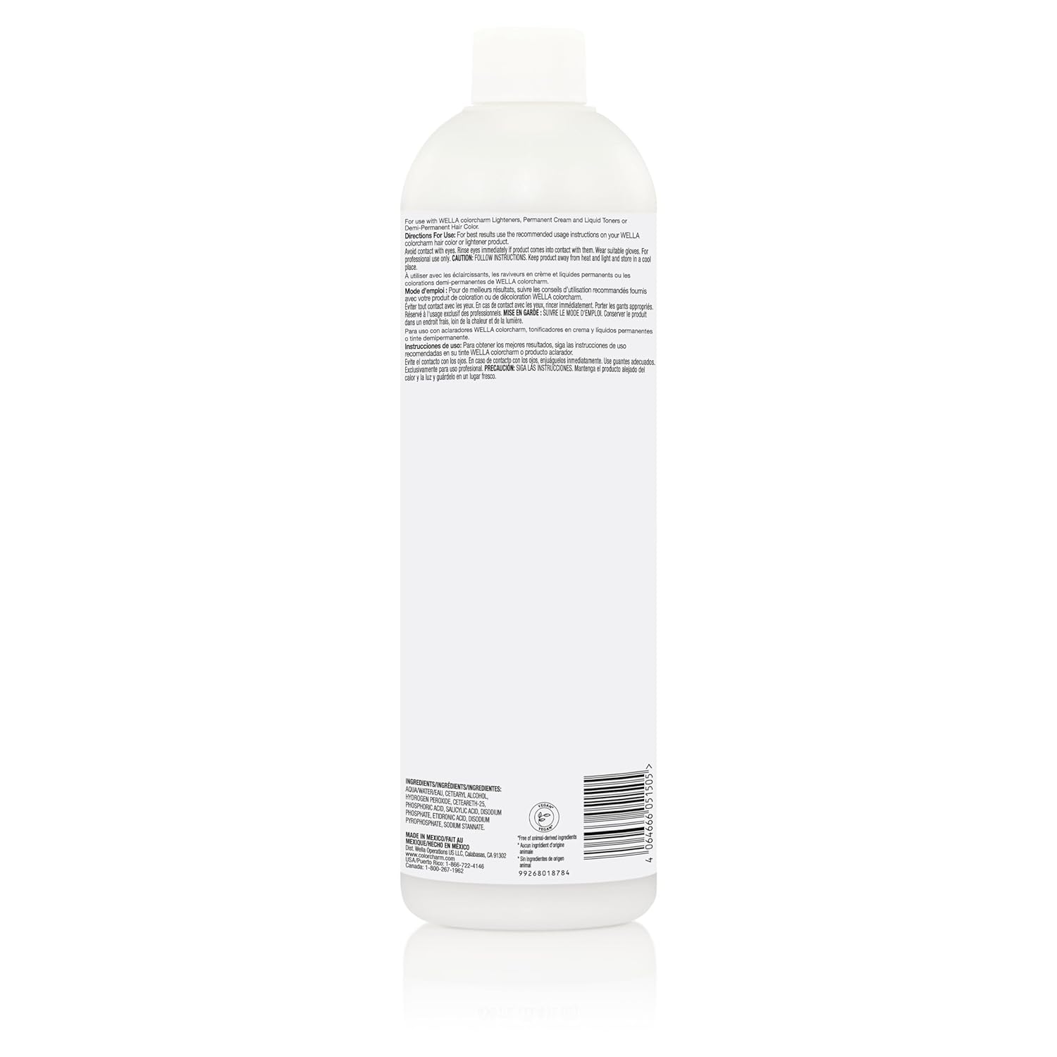 Wella Color Charm 10 Vol Cream Developer, 15.4 oz
