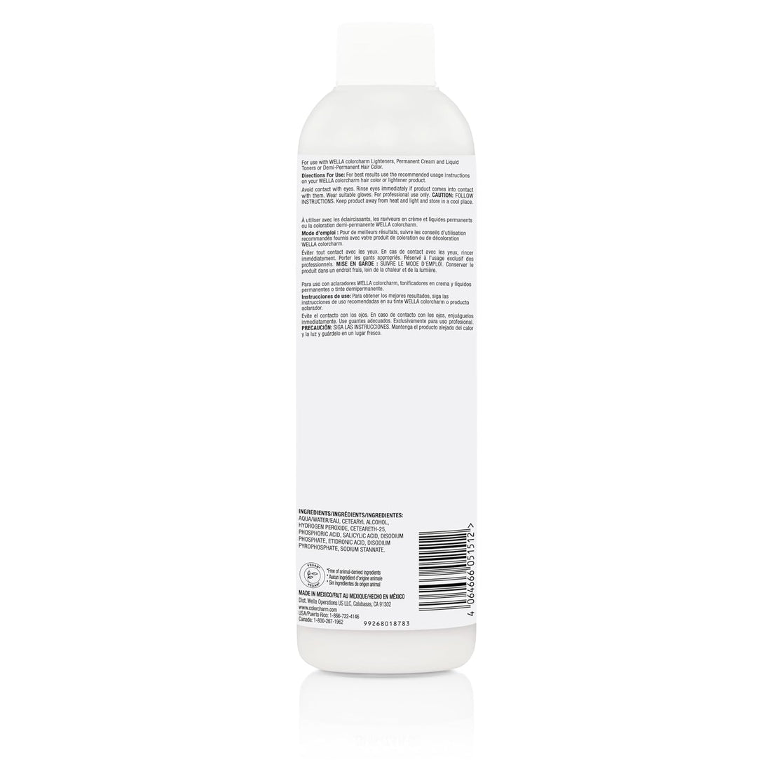 Wella Color Charm 10 Vol Cream Developer, 7.8 oz.