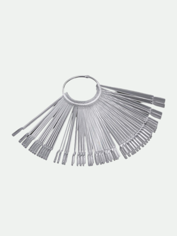 100 Pcs Nail Tips Color Display Ring - Natural