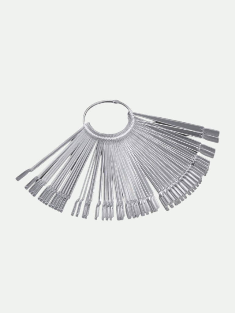 100 Pcs Nail Tips Color Display Ring - Natural