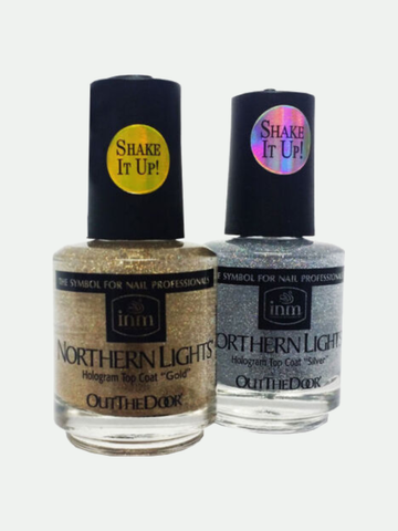 INM Out The Door Northern Lights Hologram Top Coat, 0.5 oz.