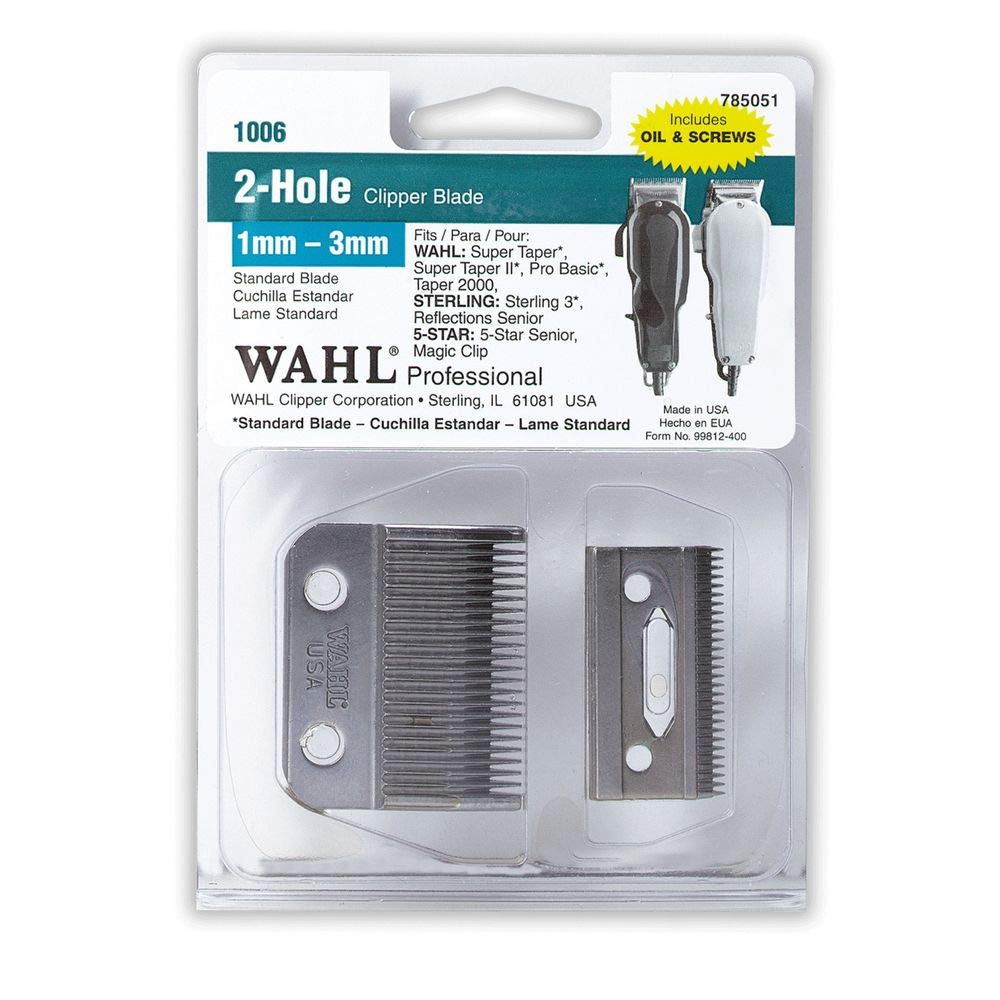 Wahl 1006 Two Hole Clipper Blade For Super Taper Senior Magic Clip