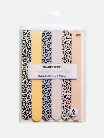 6-Piece Beauty Topic Fashion Nail Files