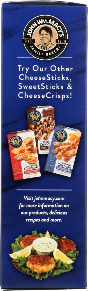 John Macy's Asiago Cheddar Cheese Crisp, 4.5 OZ