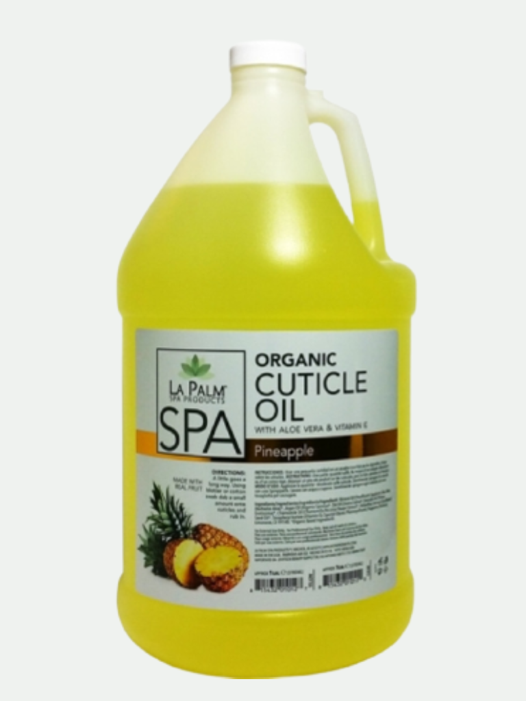 La Palm Cuticle Oil Yellow Pineapple With Aloe Vera & Vitamin E, One Gallon