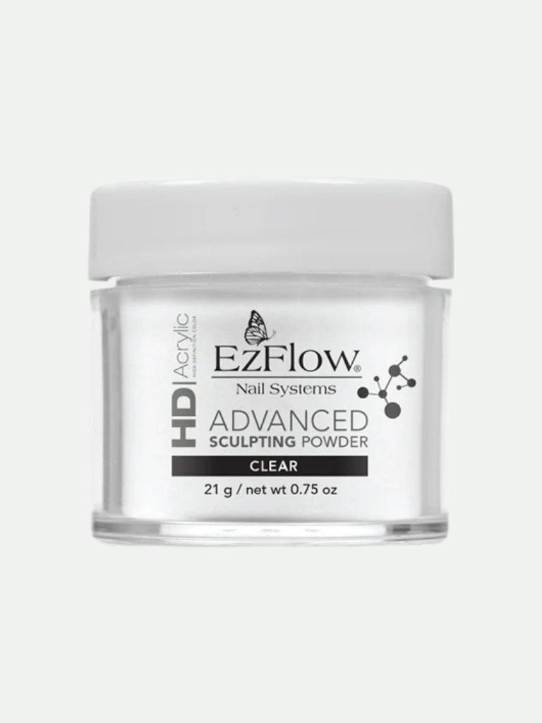 EzFlow HD Acrylic Advanced Sculpting Powder - Clear, .75 oz